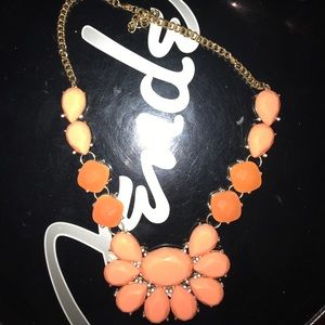 Orange bubble necklace