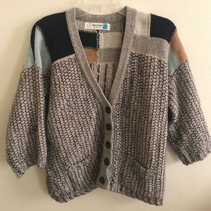 Anthropologie patchwork sweater