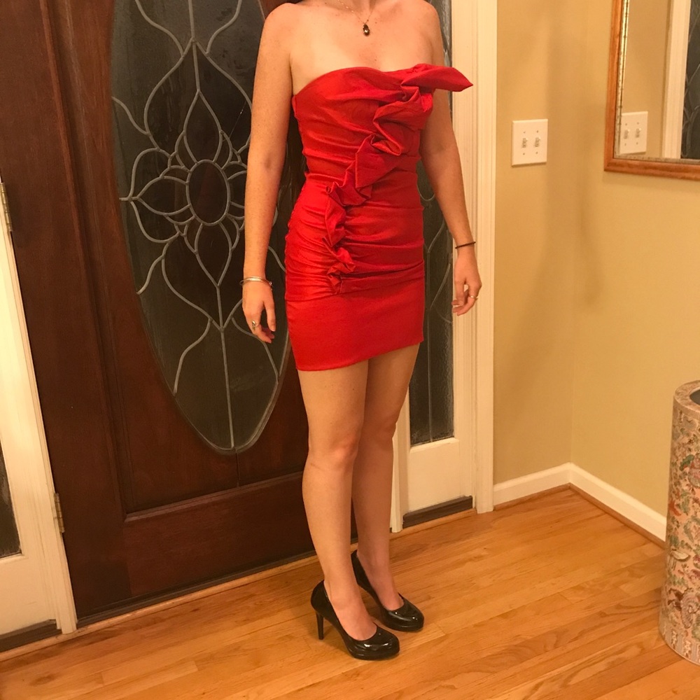 Red cocktail Dress