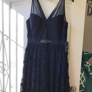Navy Blue Evening Gown
