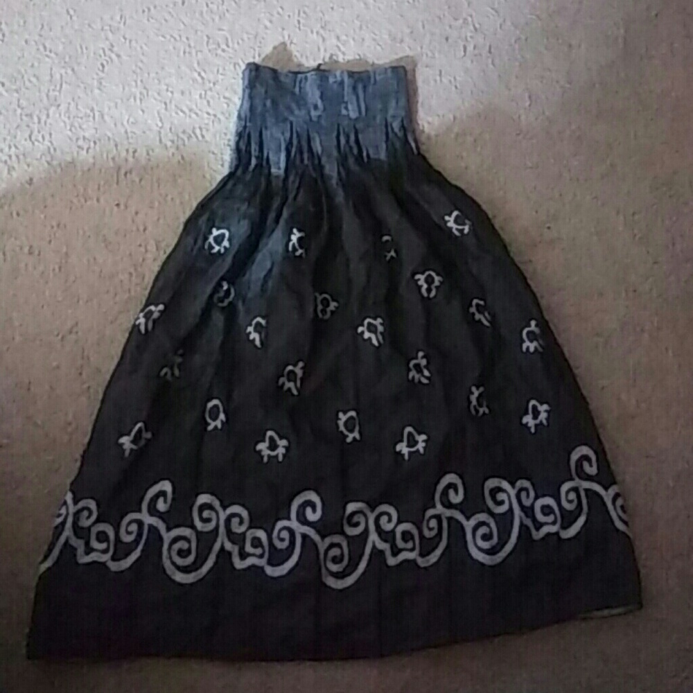 Strapless sundress or skirt convertible