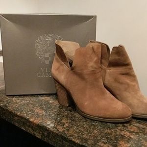 Suede (leather) booties