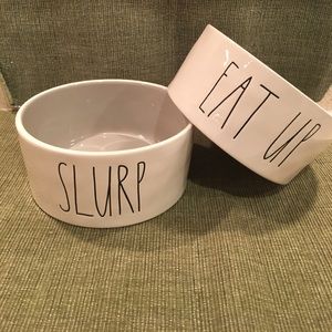 Rae Dunn dog bowls