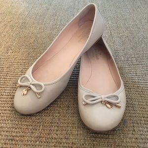 kate spade bone ballet flats size 8