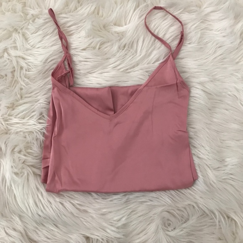 Classic Satin Rosy Pink Slip - Picture 4 of 4