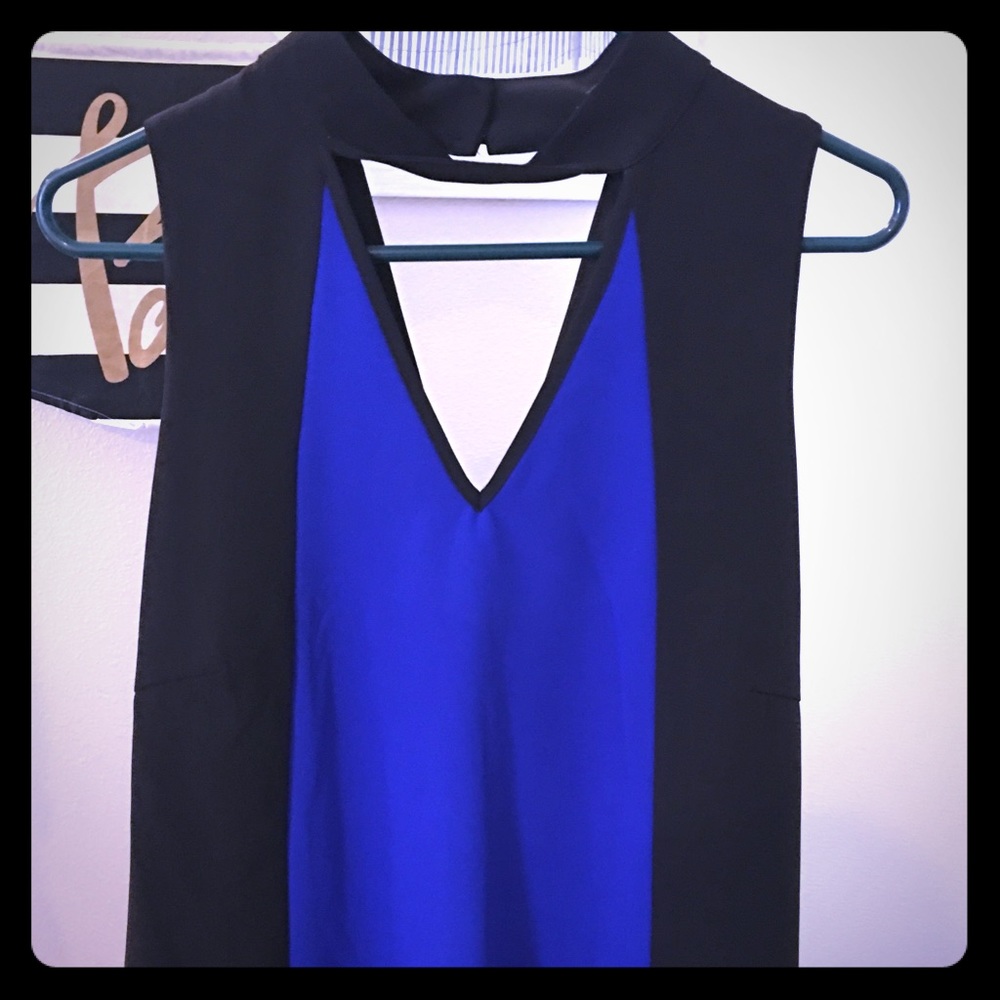 Black & Blue Top