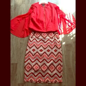 Ashley Stewart top and skirt