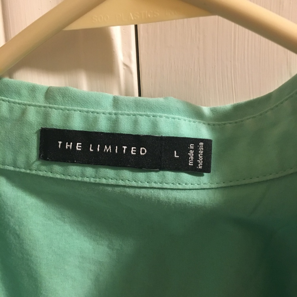 The Limited Mint Green wrap shirt - Picture 3 of 3