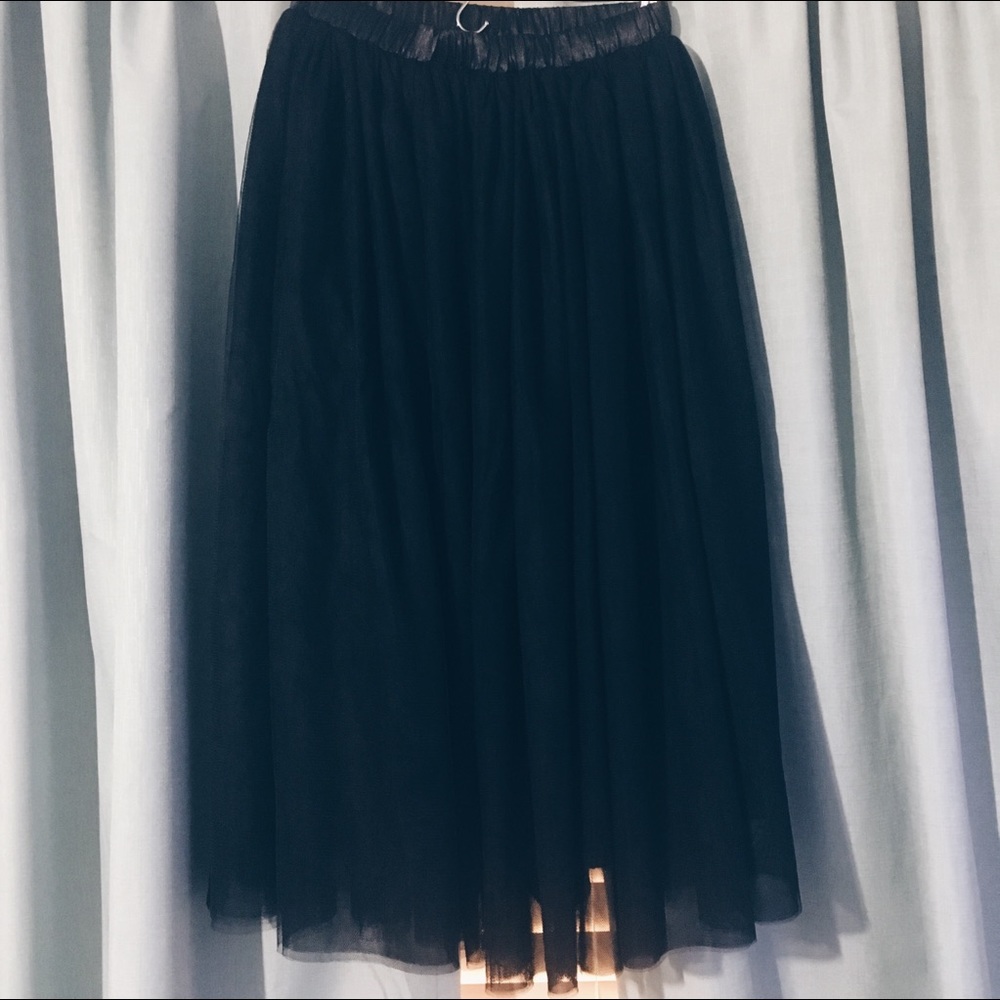 Black Tulle Skirt