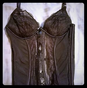 Black Victoria's Secret corset lingerie