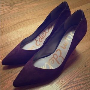 Sam Edelman Size 8 Burgundy Heels