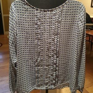 Blue & White long sleeve tunic