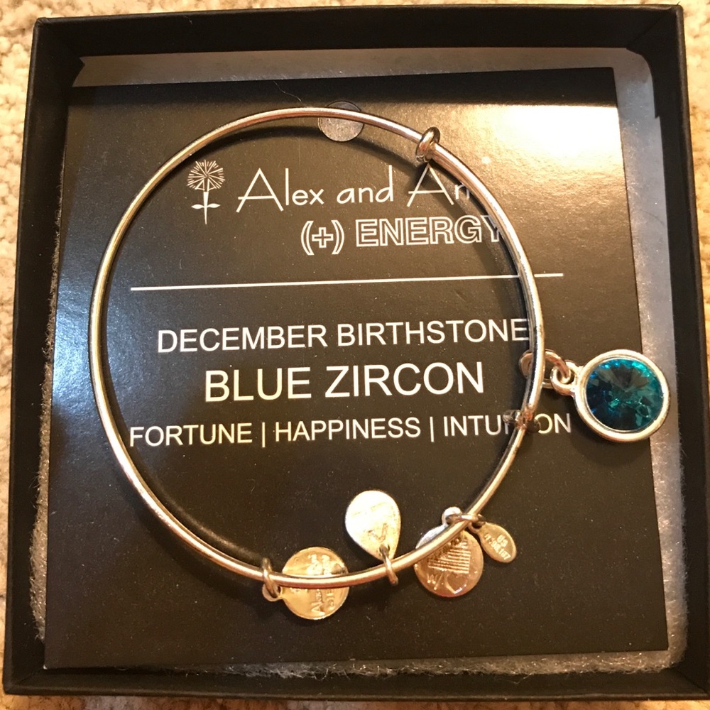 Alex and Ani Blue Zircon Energy Bangle