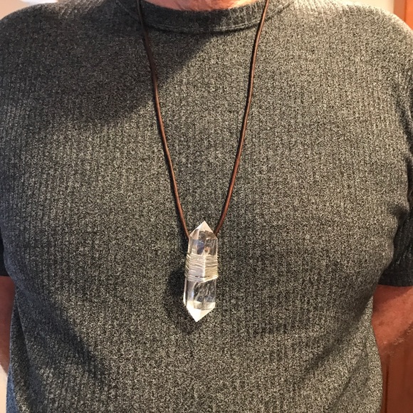 Large CHARGED Natural Quartz point wrapped in SP - Picture 6 of 8