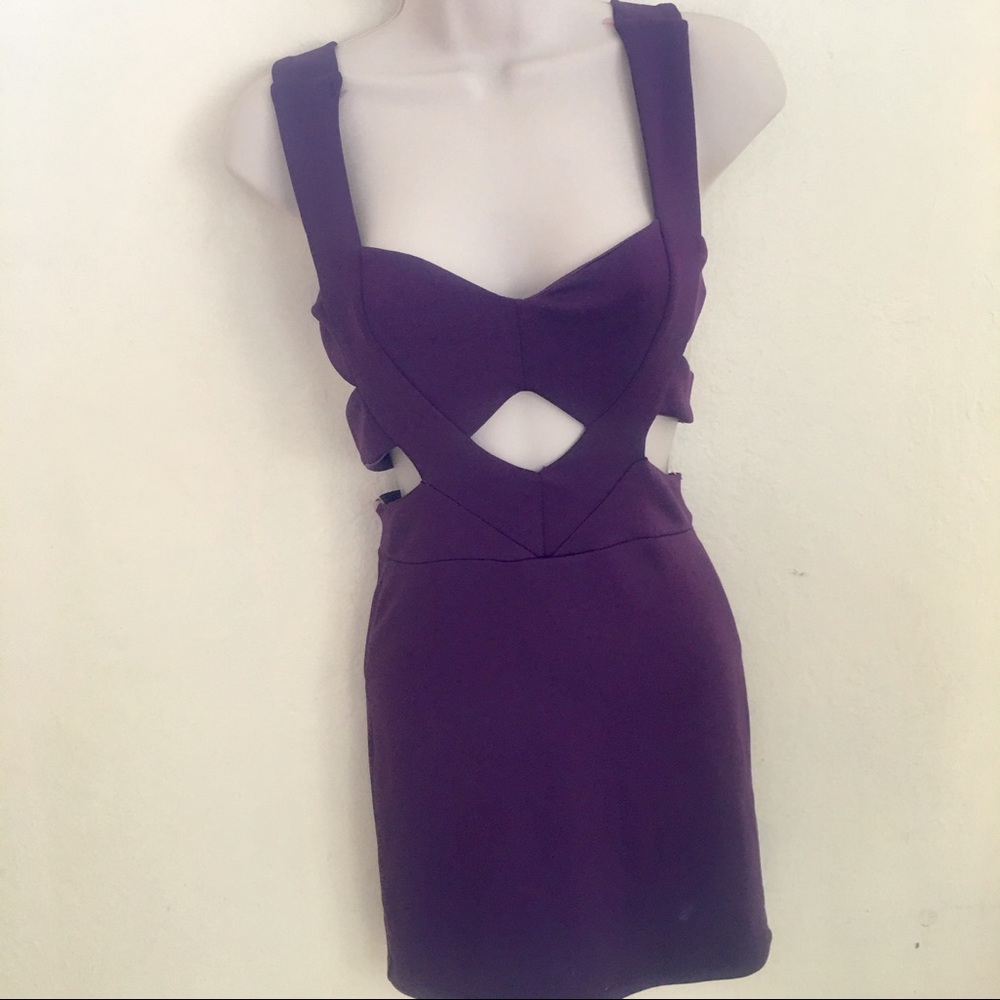 Purple mini dress