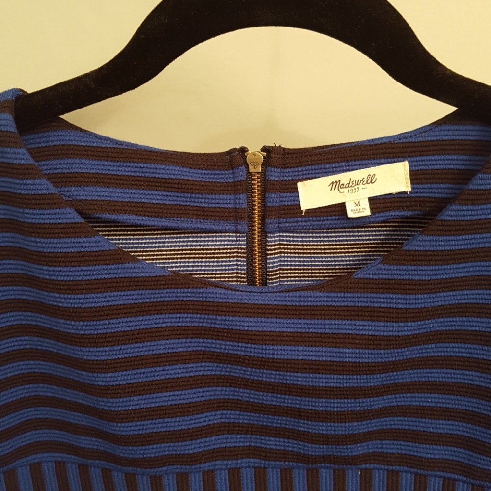 Madewell 3/4 Length Sleeve Striped Top - Picture 3 of 8