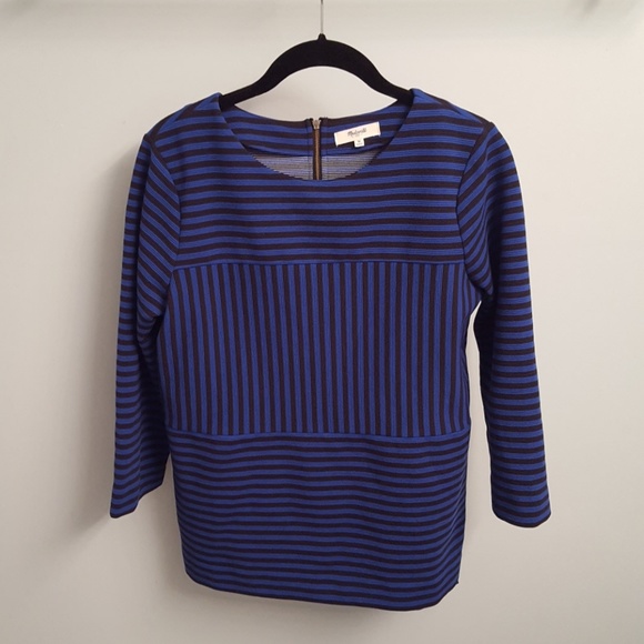 Madewell Tops - Madewell 3/4 Length Sleeve Striped Top