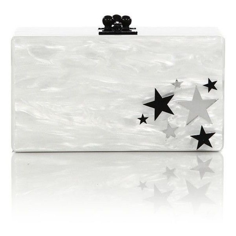 Edie Parker Jean Cluster Star Acrylic Clutch