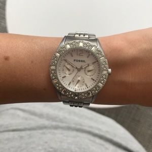 Fossil Watch - Silver blinging boyfriend Watch