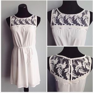 Nikibiki lavender white dress. Size L