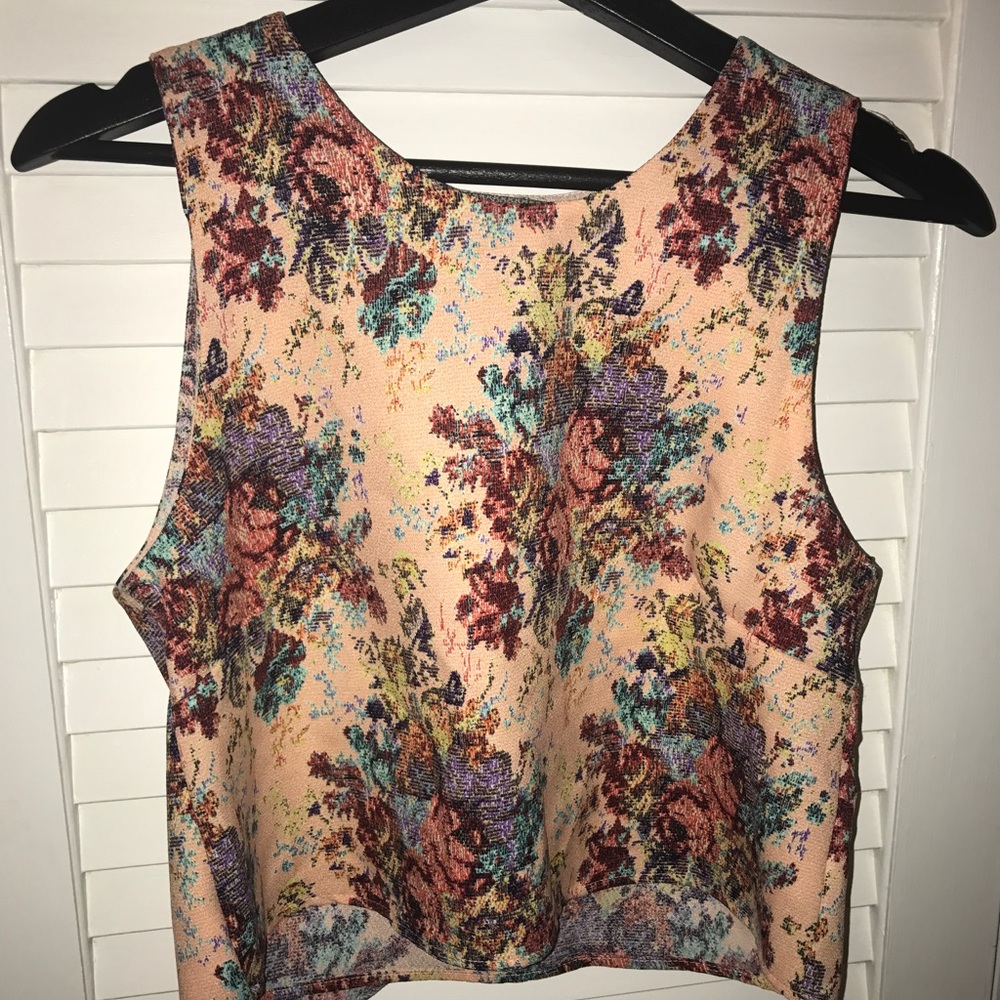 Floral crop top from Lizard Thicket