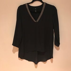 H&M studded blouse