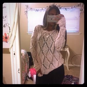 american eagle pink knit oversized sweater
