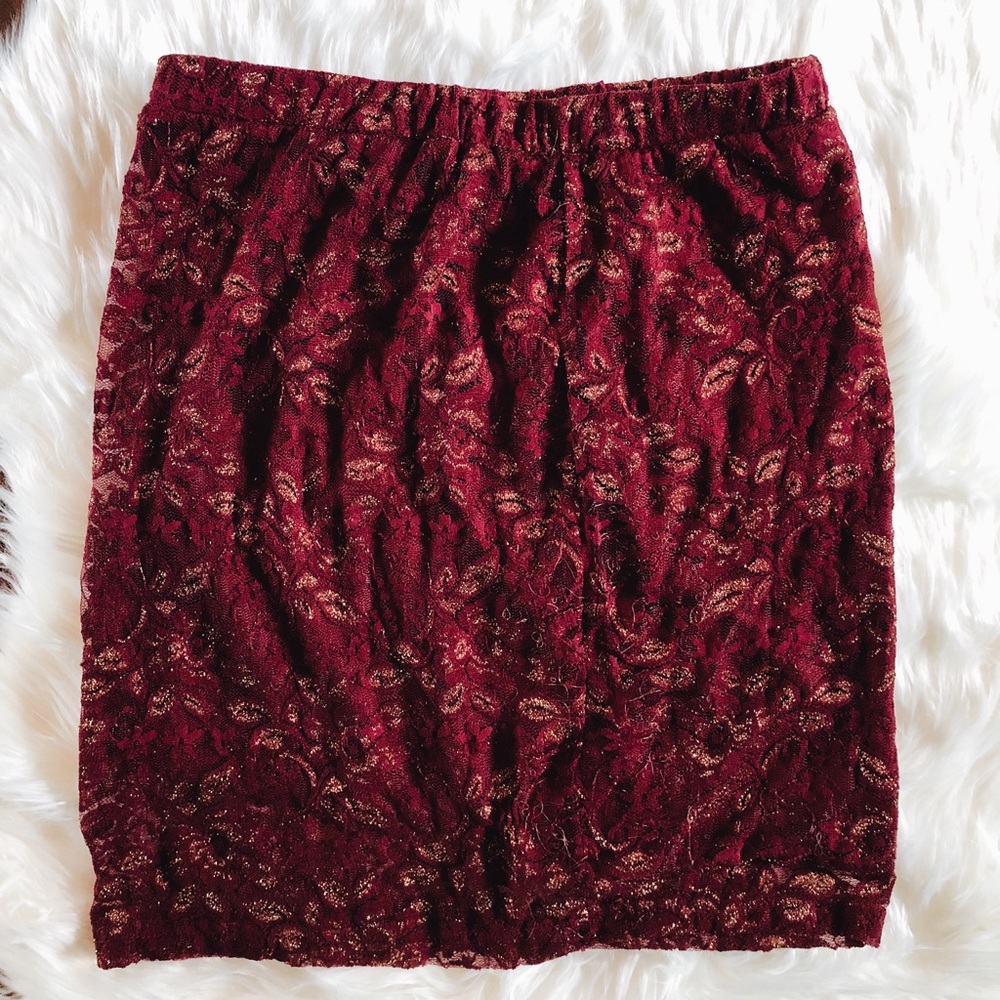 A beautiful red skirt