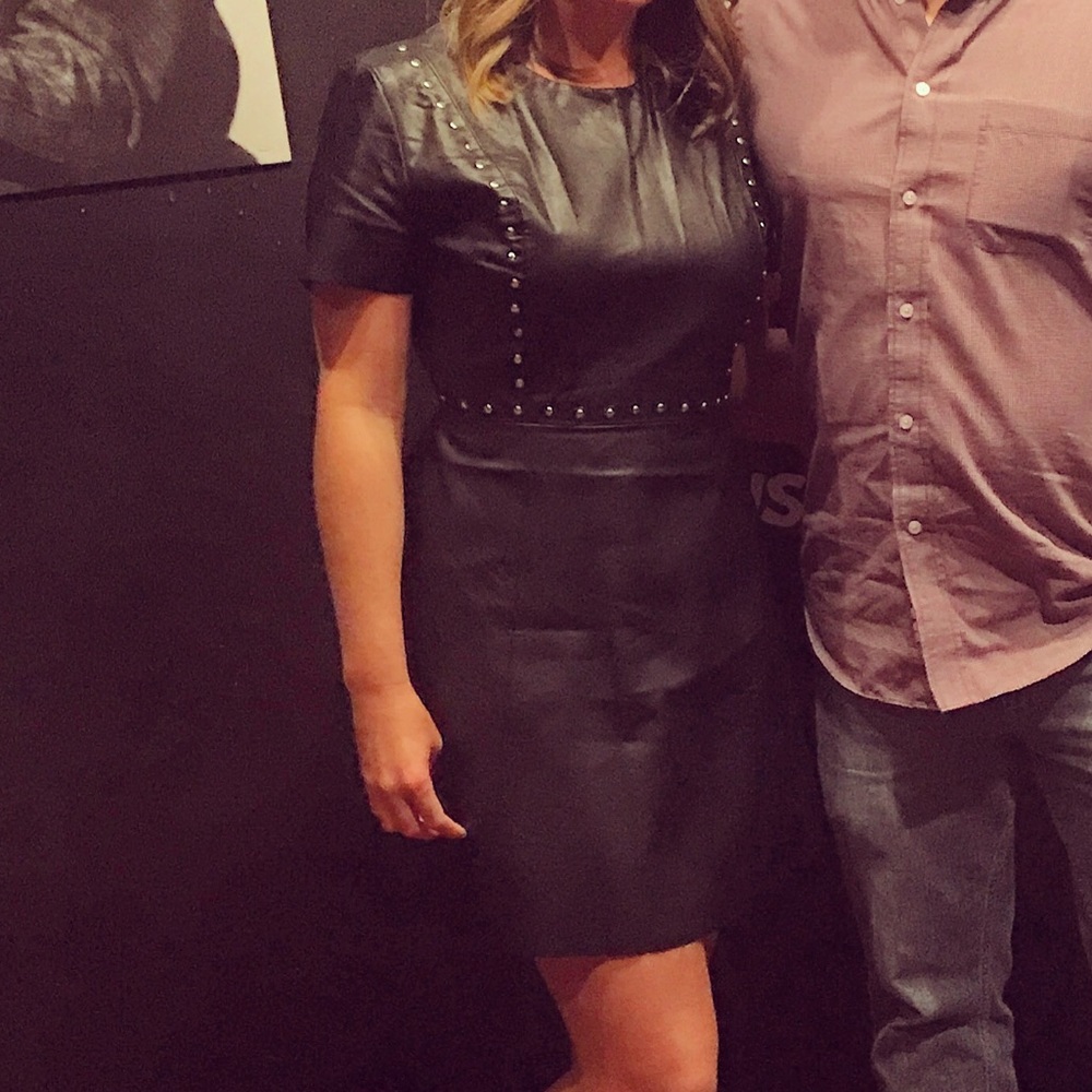 Leather dress