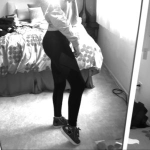 ROMWE mesh insert leggings