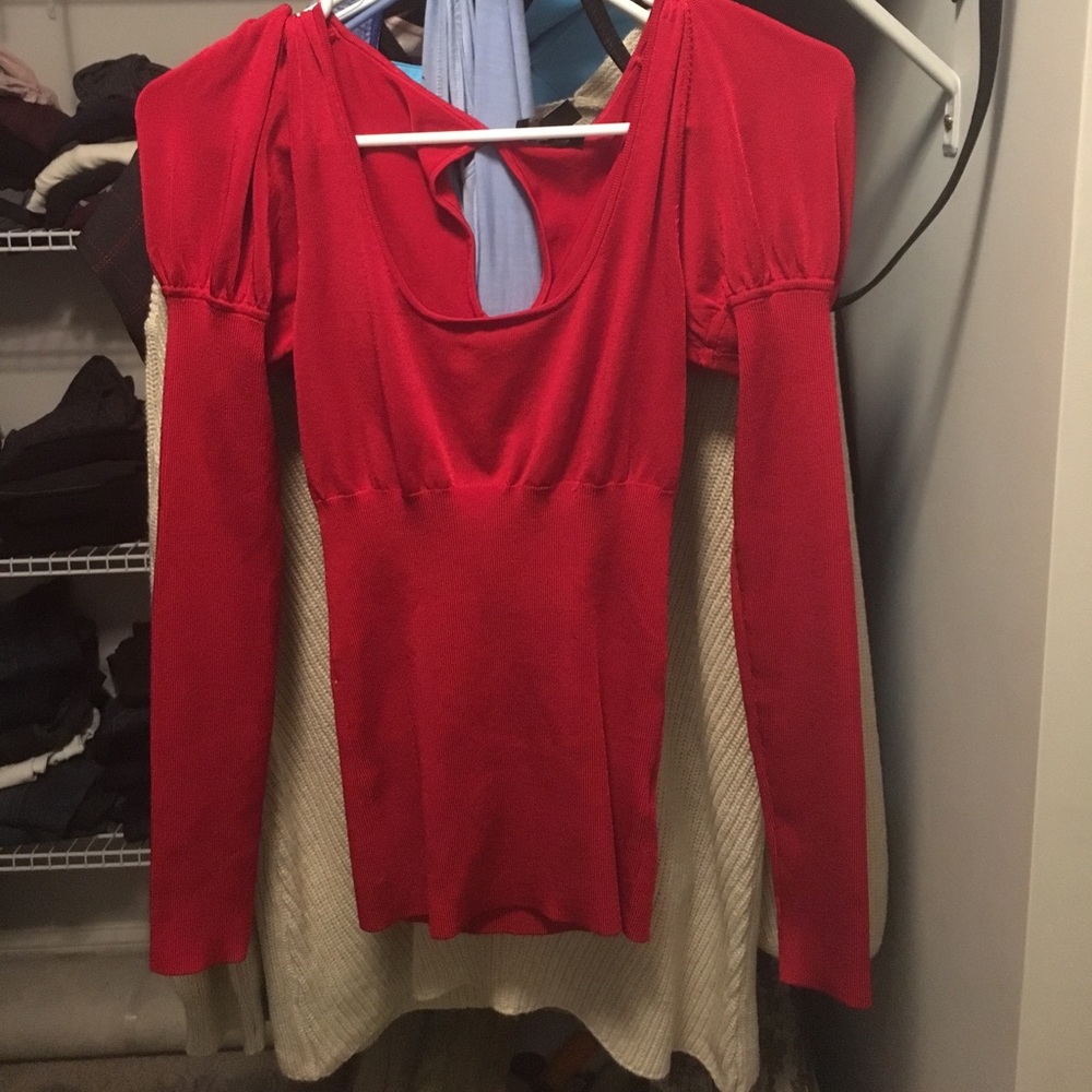 Bebe red sweater