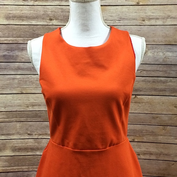 Robe Mi-longue (midi) Banana Republic - Dos Croisé - Taille 12 (US) - Orange - Neuf Sans étiquette