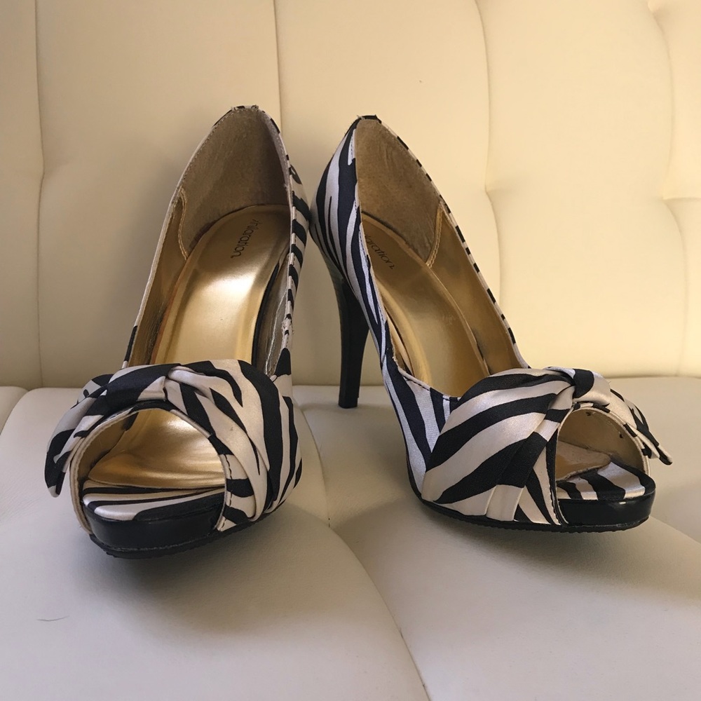 Zebra Printed Pumps