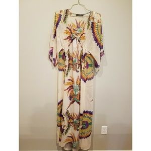 Floor Length Boutique Wrap Dress