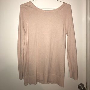 Loft Pink Scoop Neck Sweater