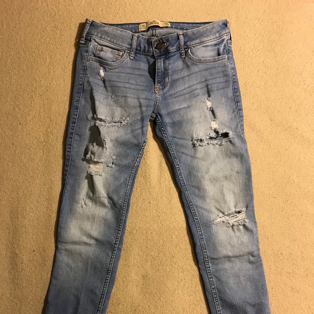Hollister Distress Super Skinny Jeans