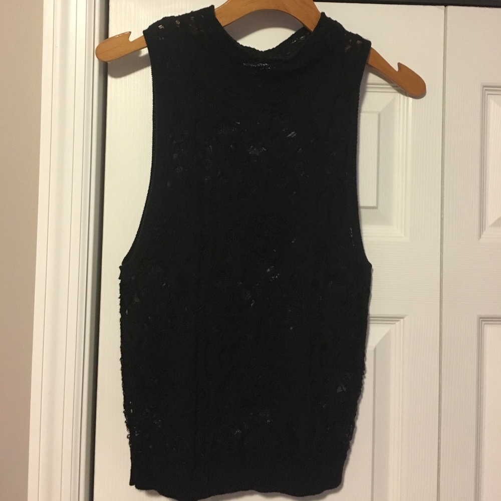 Tildon Sheer Sweater Tank