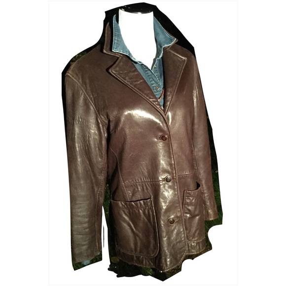 Altered Distressed Leather Jacket - Picture 3 of 7