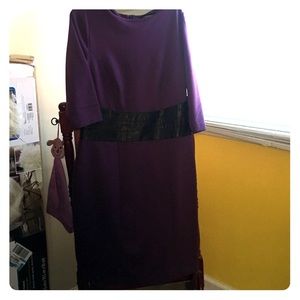 A dress with leather waist