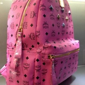 Pink MCM Backpack