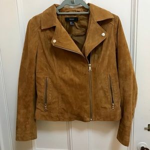 Forever 21 brown suede jacket