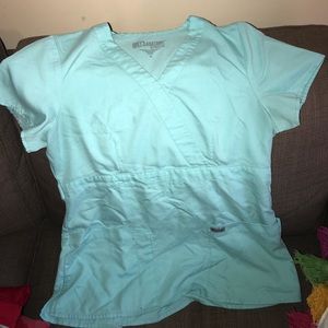 greyes anatomy scrub top sz M