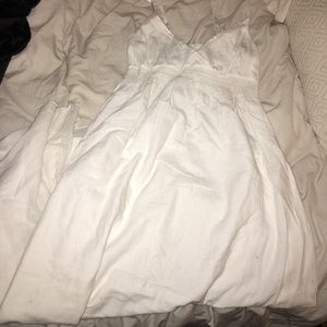 White maxi dress