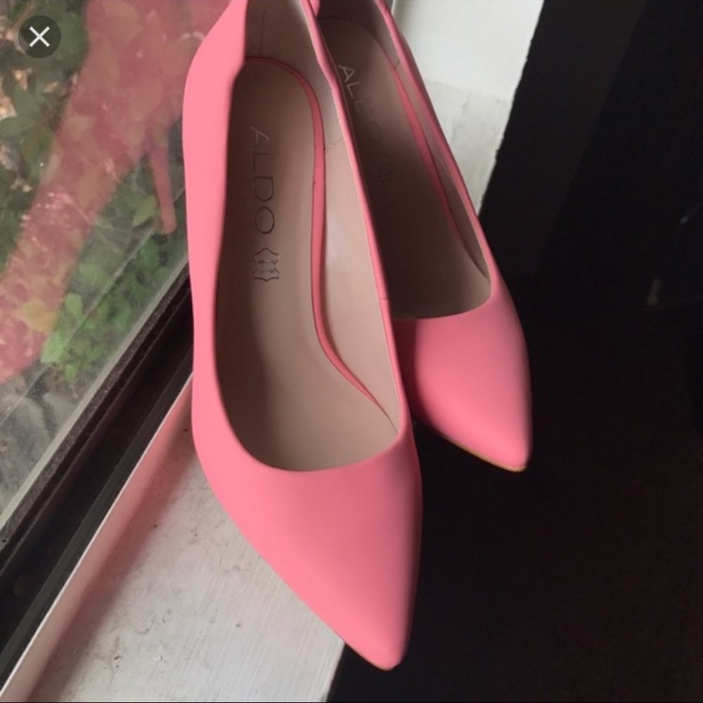 Aldo Ybuvia matte pink heels
