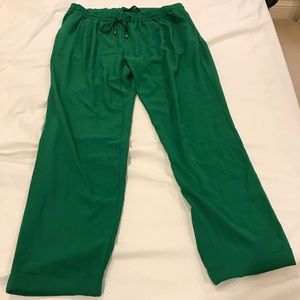 Zara green pants with tie