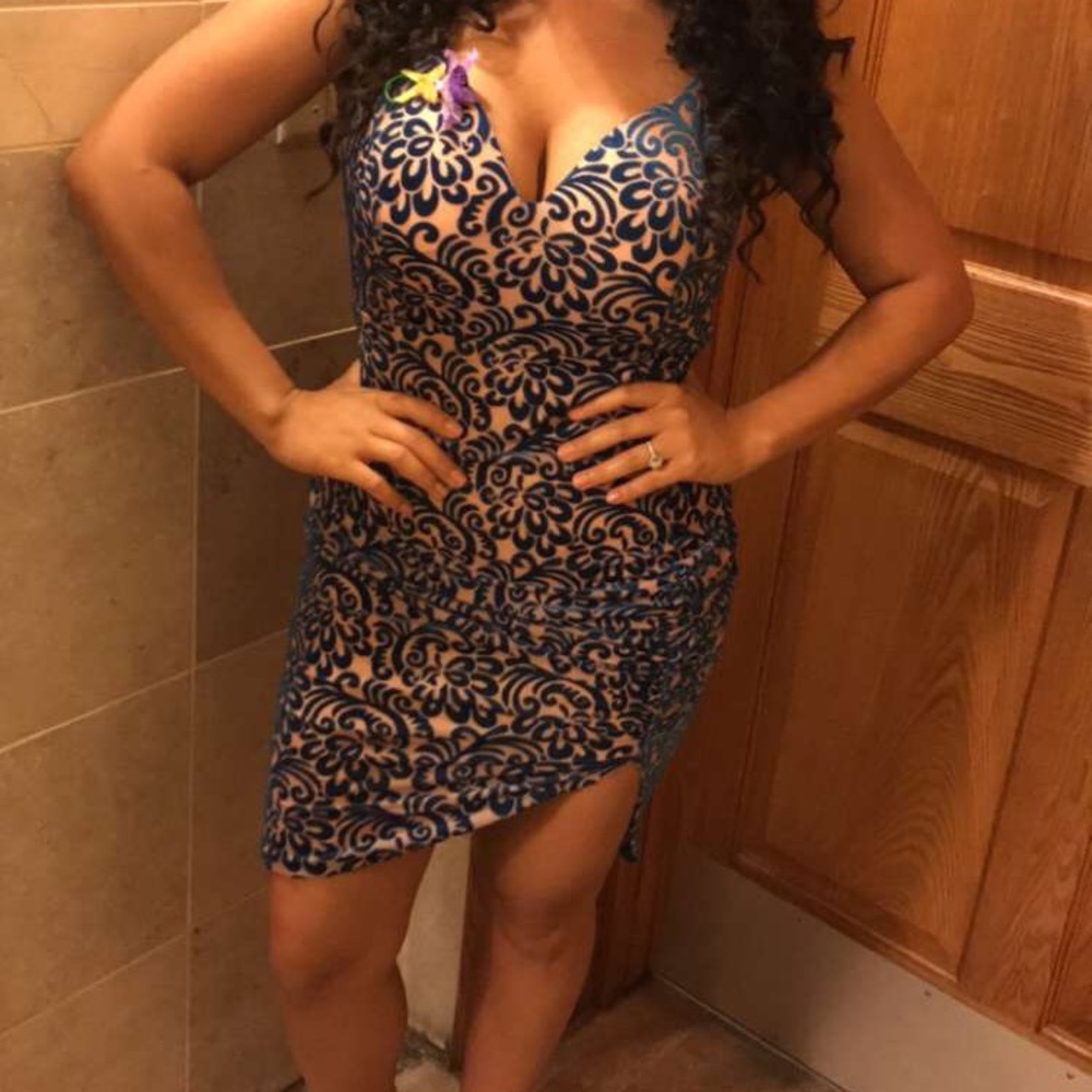 Blue dress