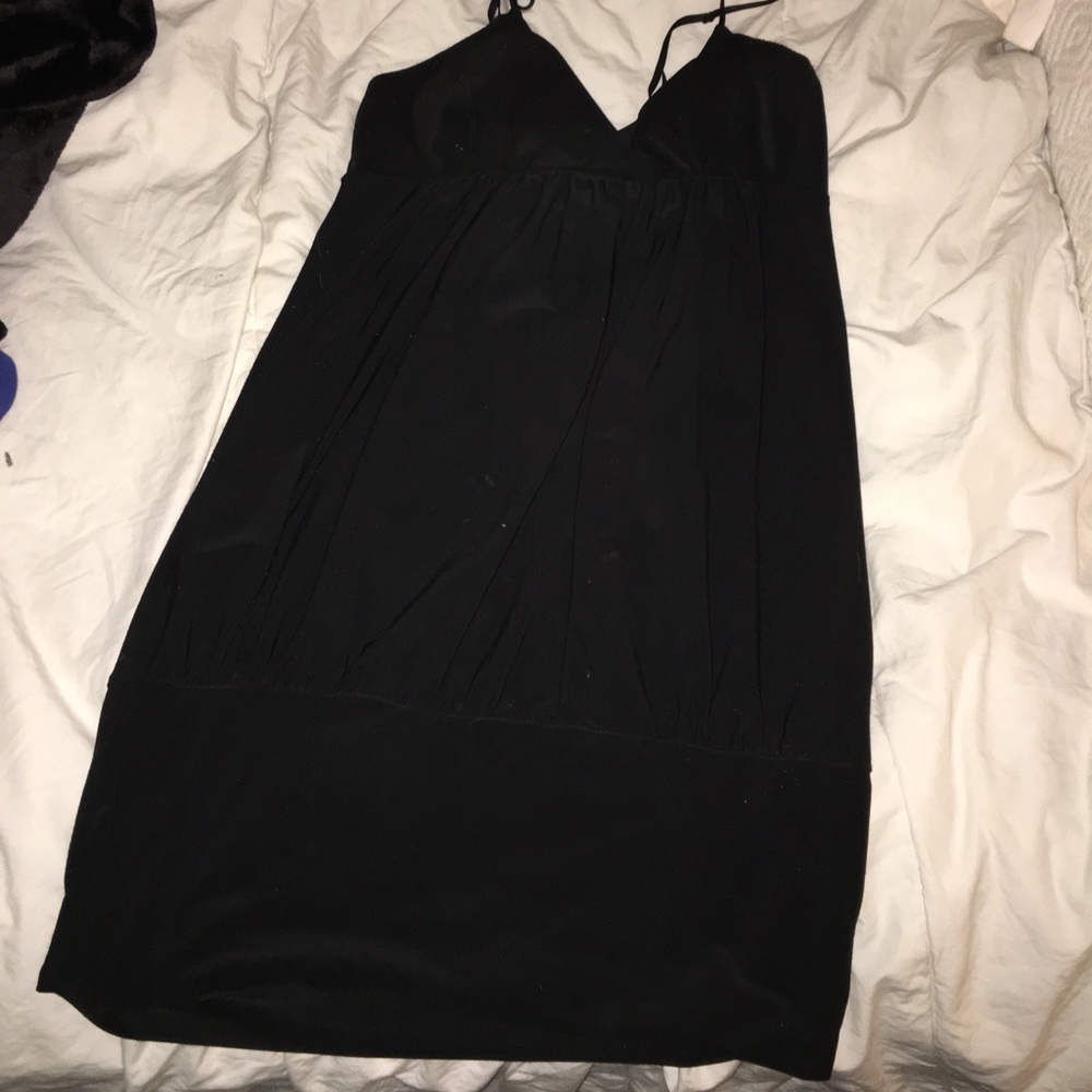 Black mini dress