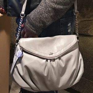 Silver crossbody bag