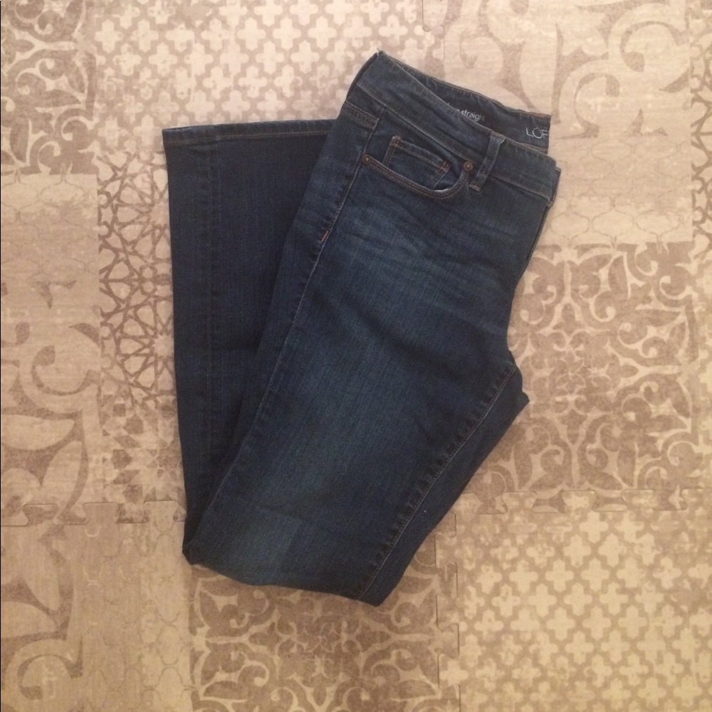 LOFT modern straight jeans