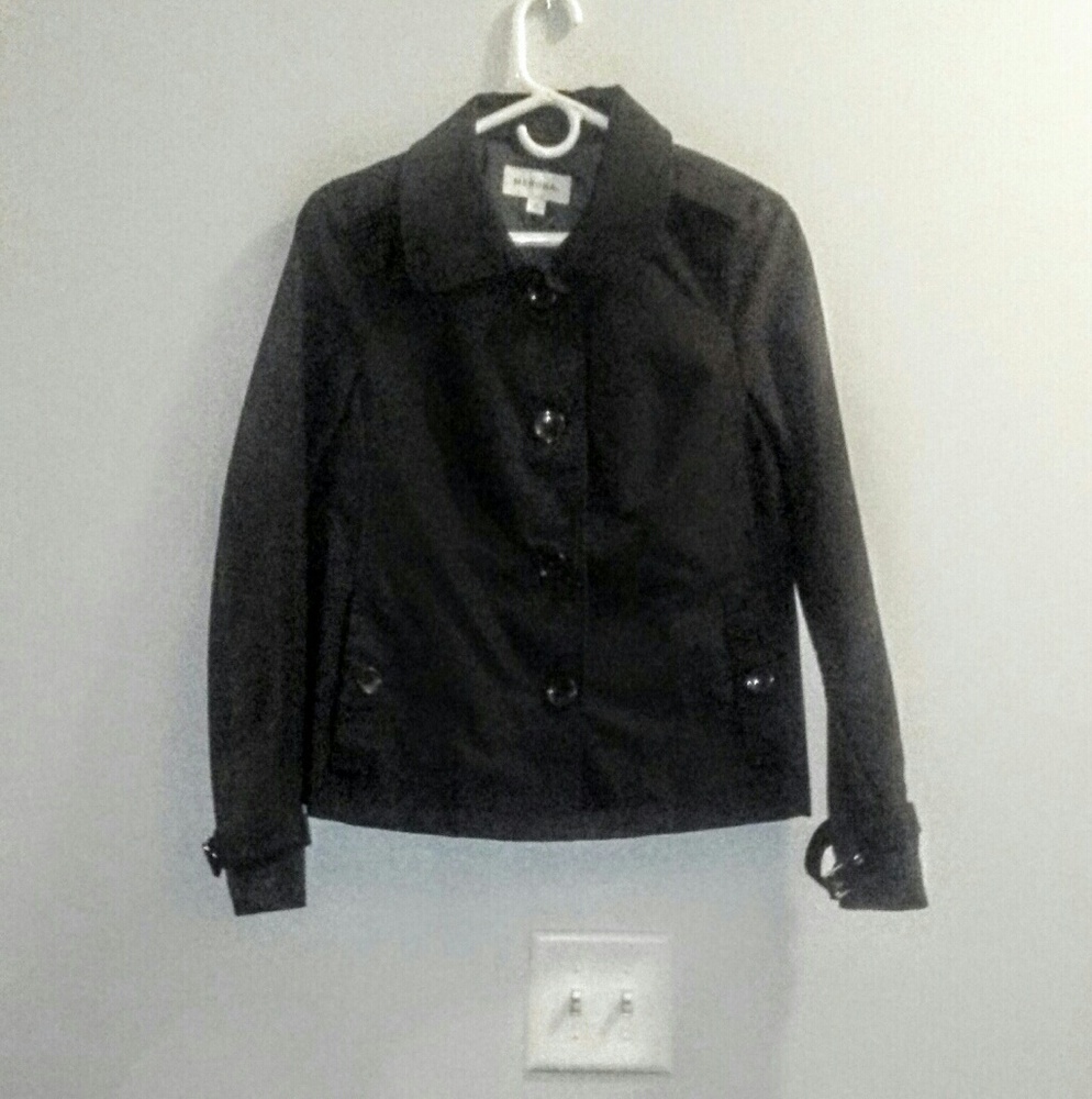 Black Button Down Jacket Light Weight - image 1